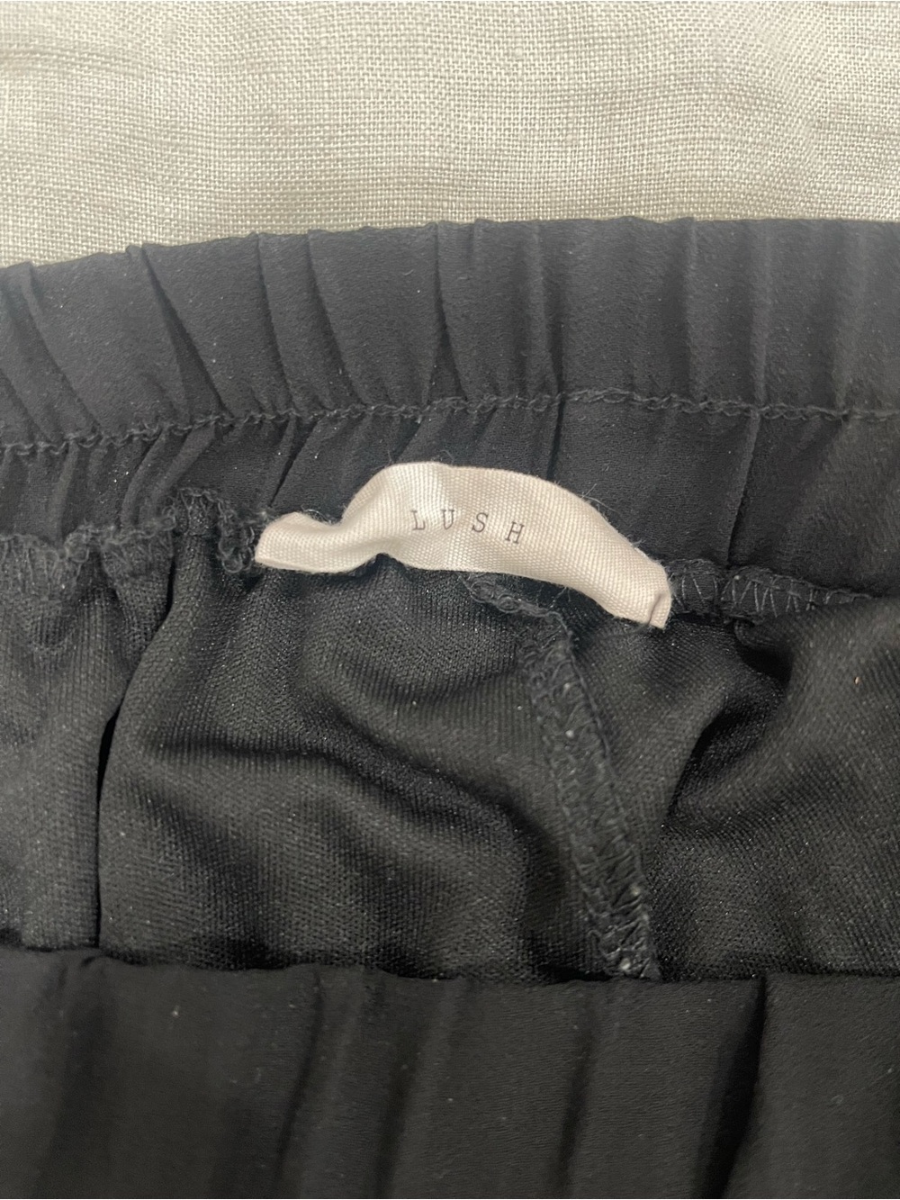 Lush Black Lace Trim Women's Shorts - Picture 3 of 3
